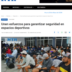 1 Oct 2025 Deporte seguro, NTR Zacatecas