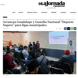1 Oct 2025 Deporte seguro, la Jornada Zac