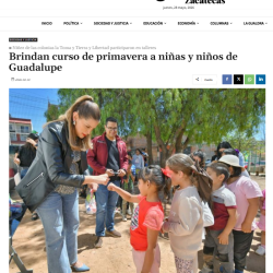 10 Abr 2026 Niños y Niñas Constructores de Paz, La Jornada Zac
