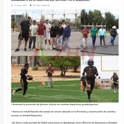13 May 2026 Deporte seguro, ZHN Zacatecas Hoy