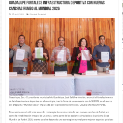 16 Abr 2026 Deporte Seguro, ZHN Zacatecas hoy noticias