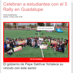 25 May 2026 Jovenes por la Paz, Express Zacatecas
