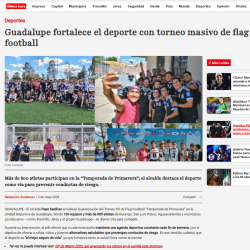 5 May 2026 Deporte seguro, Imagen Zacatecas