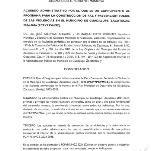 Acuerdo administrativo