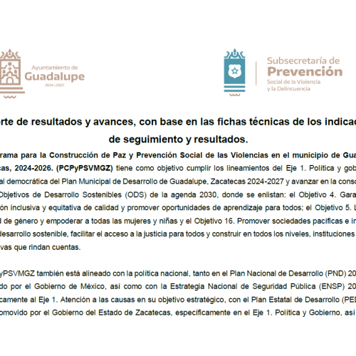 Resultados del PCPyPSVDMGZ